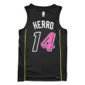 Men's Miami Heat Tyler Herro #14 Black Swingman Jersey 2021/22 - City Edition - thejerseys