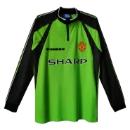 Manchester United Retro Goalkeeper Long Sleeve Soccer Jersey 1998/99 - thejerseys
