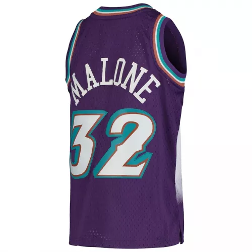 Men's Utah Jazz Karl Malone #32 Purple Hardwood Classics Jersey 1991/92 - thejerseys
