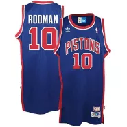 Men's Detroit Pistons Rodman #10 Black Hardwood Classics Jersey - thejerseys