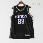 Men's Sacramento Kings Neemias Queta #88 Black Swingman Jersey 2021/22 - City Edition - thejerseys