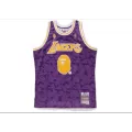 Men's Los Angeles Lakers BAPE #93 Purple Hardwood Classics Swingman Jersey - thejerseys