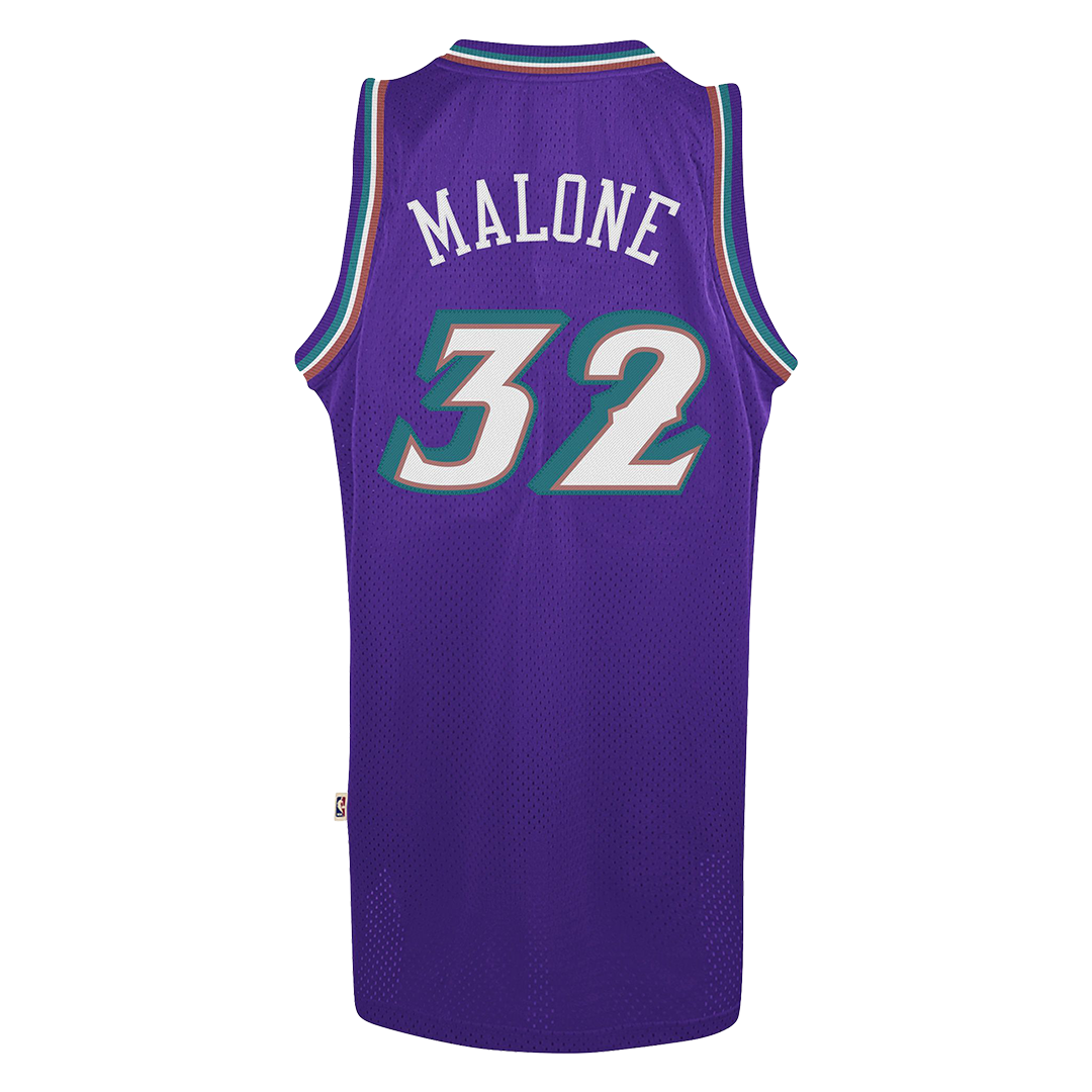 Late 90s Utah Jazz Karl Malone 32 Kids Basketball Jersey 