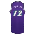 Men's Utah Jazz John Stockton #12 Purple Hardwood Classics Swingman Jersey 1996/97 - thejerseys