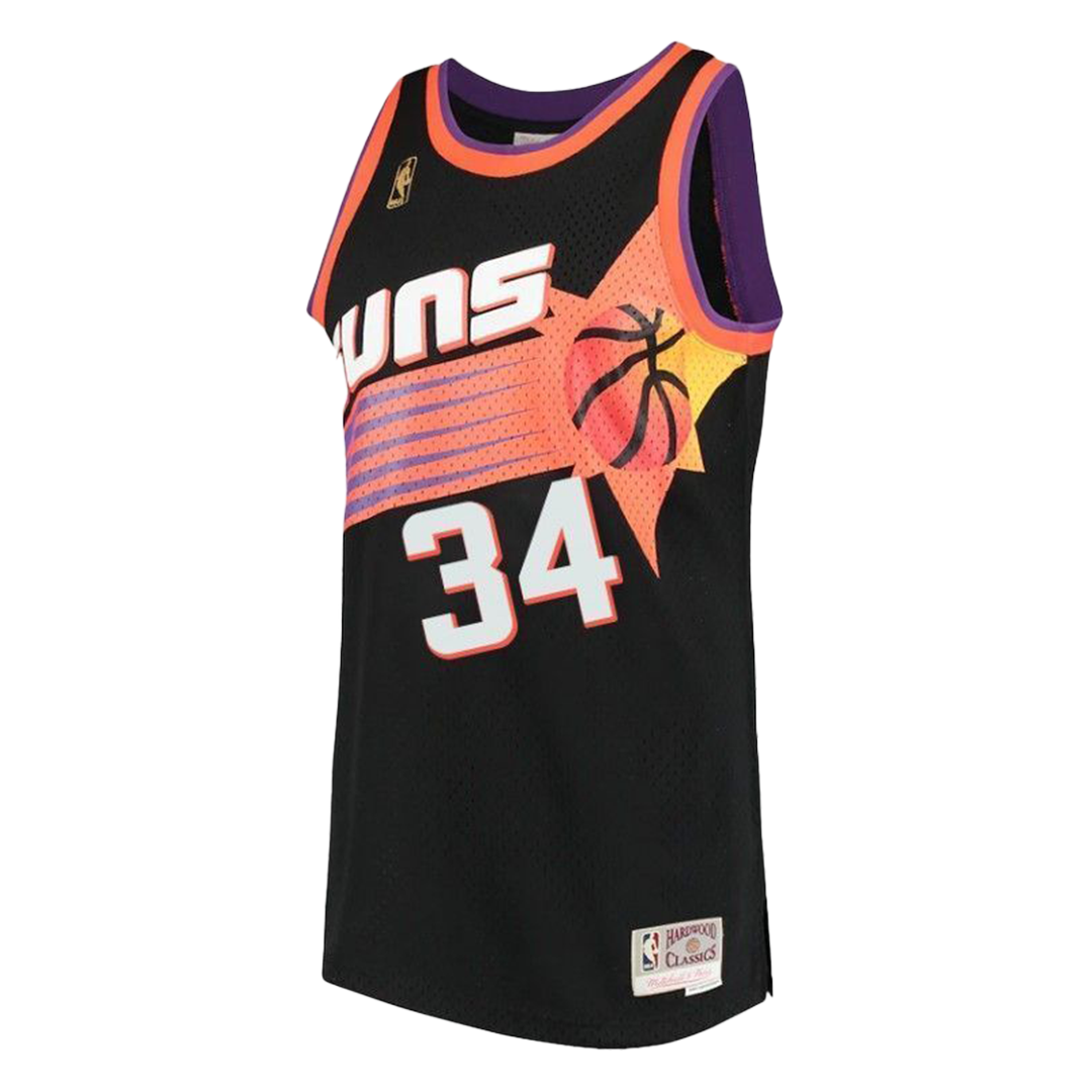 Charles Barkley Jersey Vest Shirt Swingman Top Phoenix Suns Basketball #34 Black 