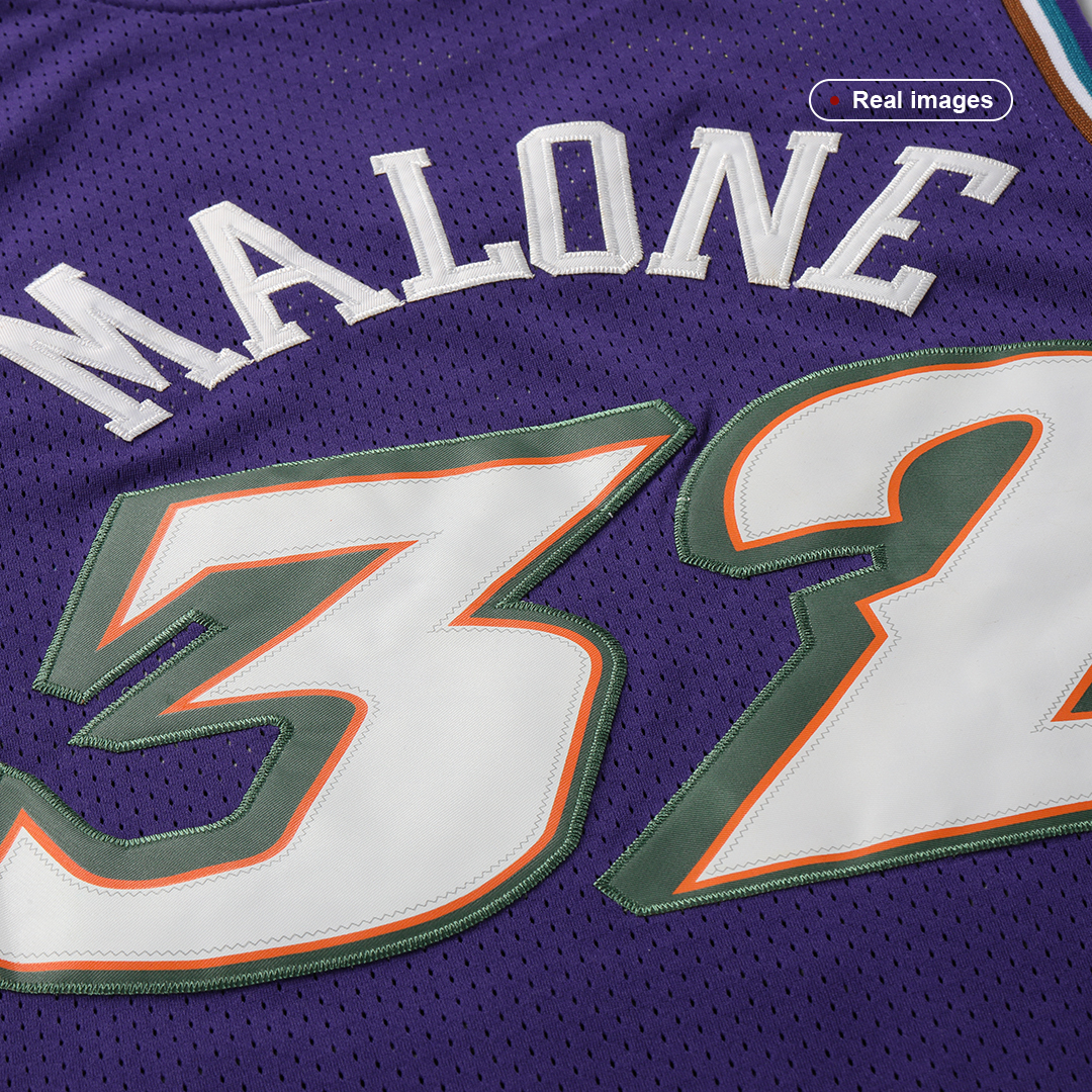 Jersey Utah Jazz Temporada 1996-1997 Marca: Adidas Nombre: Karl Malone /  John Stockton Número: 32 / 12 Color: Morado / Blanco #malone…