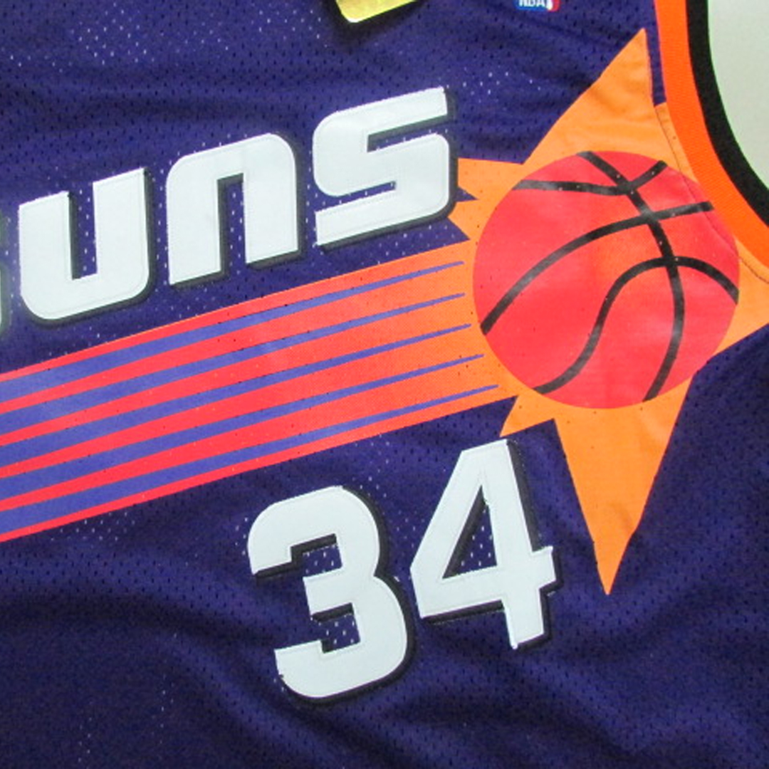 Men 34 Charles Barkley Jersey Purple Phoenix Suns Swingman Fanatics