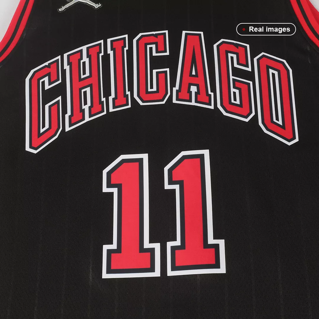 Men's Chicago Bulls DeMar DeRozan #11 Black Swingman Jersey - Statement Edition - thejerseys