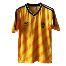 Sweden Home Retro Soccer Jersey 1988 - thejerseys