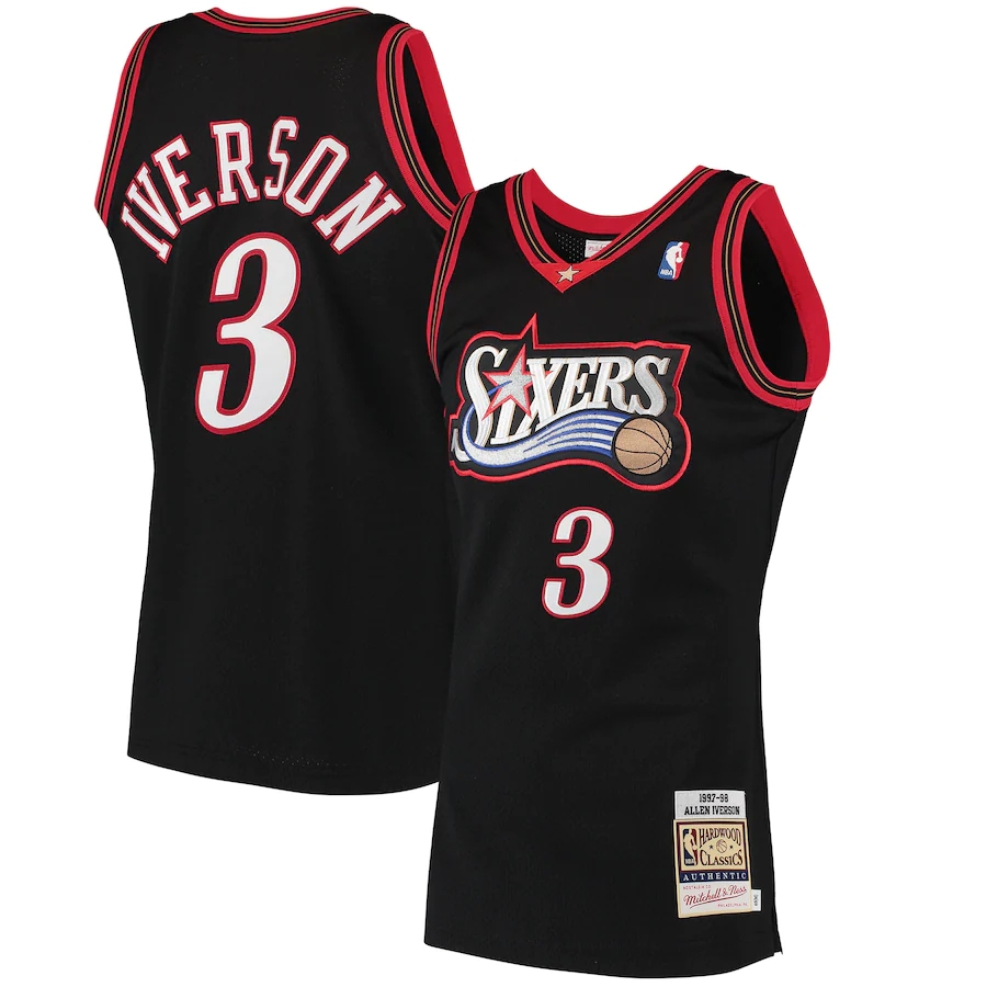New NBA Authentics  Allen Iverson Syracuse Nats Jersey & Short