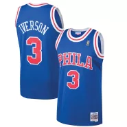 Men's Philadelphia 76ers Iverson #3 Mitchell & Ness Blue 1996/97 Swingman NBA Jersey - thejerseys