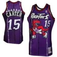 Men's Toronto Raptors Carter #15 Purple Hardwood Classics Jersey 1998/99 - thejerseys