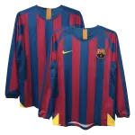 Barcelona Home Retro Long Sleeve Soccer Jersey 2005/06 - thejerseys