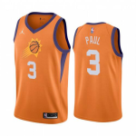 Phoenix Suns Chris Paul #3 Jordan Orange 2020/21 Swingman NBA Jersey - Statement Edition