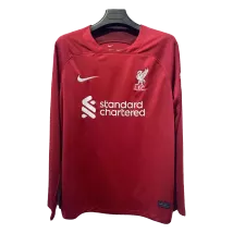 Men's Liverpool Home Long Sleeve Soccer Jersey 2022/23 - thejerseys