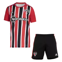 Men's Sao Paulo FC Away Jersey (Jersey+Shorts) Kit 2022/23 - Fans Version - thejerseys