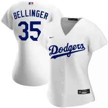Women's Los Angeles Dodgers Cody Bellinger #35 Nike White 2020 Home Replica Jersey - thejerseys