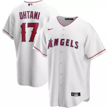 Men's Los Angeles Angels Shohei Ohtani #17 Nike White Home 2020 Replica Jersey - thejerseys