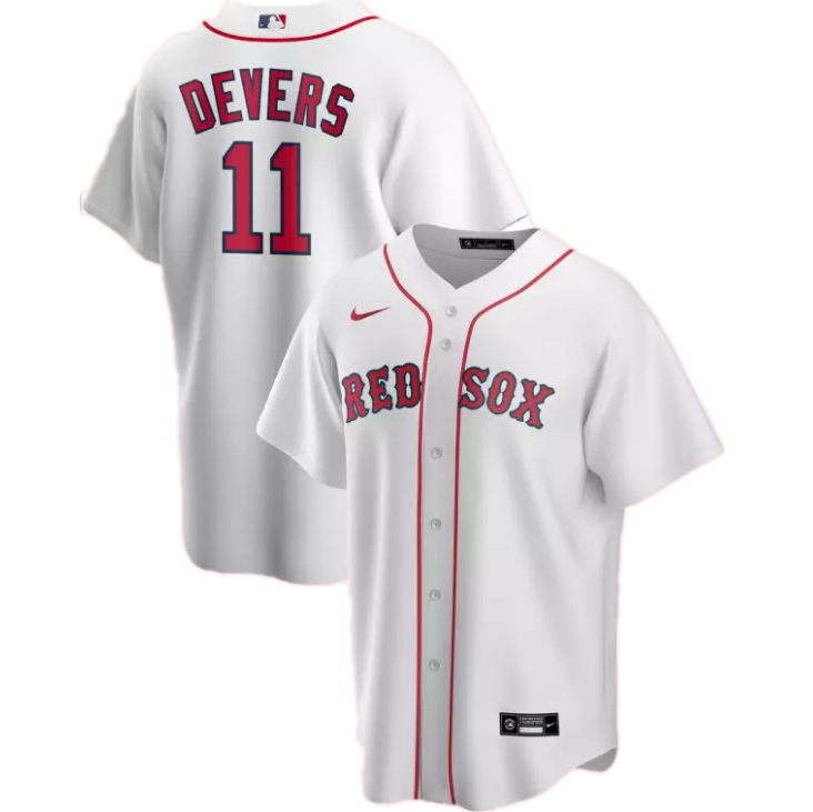 Men's Nike White Boston Red Sox Alternate 2020 Replica Team Jersey