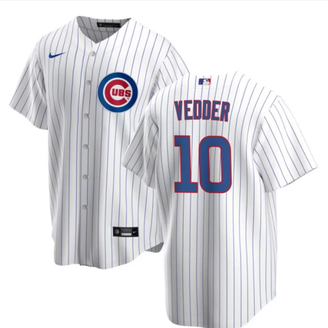 White Nike MLB Chicago Cubs Home Jersey Men's