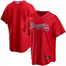 Men's Atlanta Braves Nike Red Alternate Replica Team Jersey - thejerseys