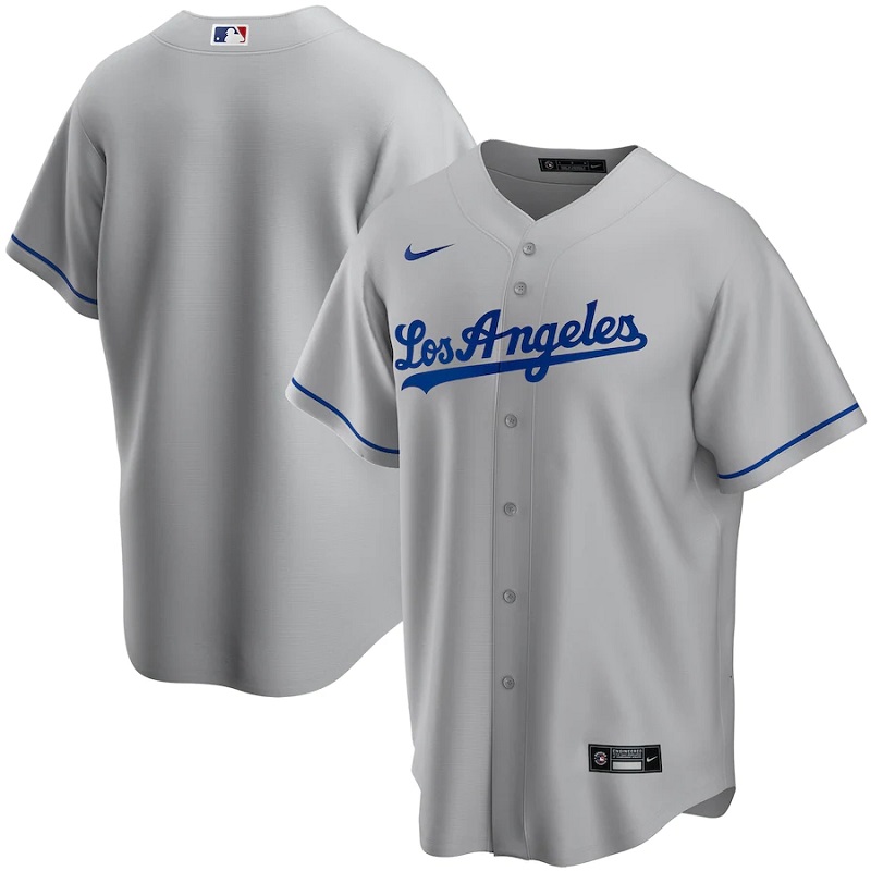 Men's Los Angeles Dodgers #10 Justin Turner Gray Alternate Road