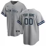 Men's New York Yankees Nike Gray Road 2020 Replica Custom Jersey - thejerseys