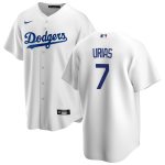 Men's Los Angeles Dodgers Julio Urías #7 Nike White 2020 Home Replica Jersey