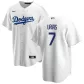 Men Los Angeles Dodgers Julio Urías #7 Home White Replica Jersey - thejerseys