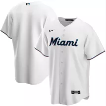 Men's Miami Marlins Nike White Home 2020 Replica Jersey - thejerseys