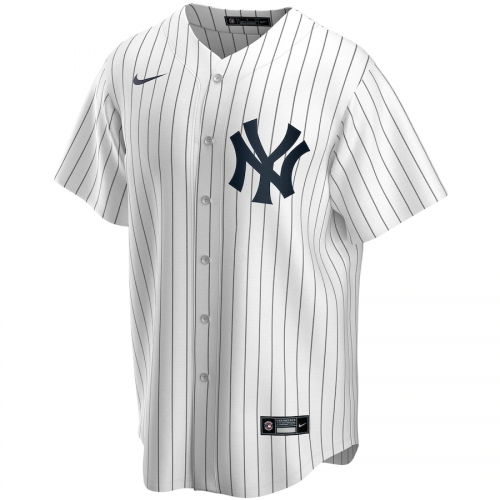 Youth New York Yankees Gio Urshela White/Navy Home Replica Player