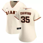 Women San Francisco Giants Brandon Crawford #35 Home Cream Replica Jersey - thejerseys