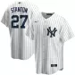 Men New York Yankees Giancarlo Stanton #27 Home White Replica Jersey - thejerseys