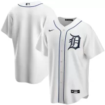 Men's Detroit Tigers Nike White Home 2020 Replica Jersey - thejerseys