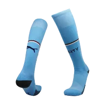 Manchester City Home Soccer Socks 2022/23 For Adults - thejerseys