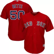 Men's Boston Red Sox BETTS #50 Nike Red Alternate 2020 Replica Jersey - thejerseys