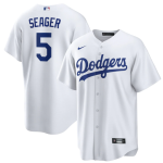 Men's Los Angeles Dodgers Corey Seager #5 Nike White Alternate 2020 Replica Jersey