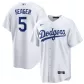 Men Los Angeles Dodgers Corey Seager #5 White Alternate Replica Jersey - thejerseys