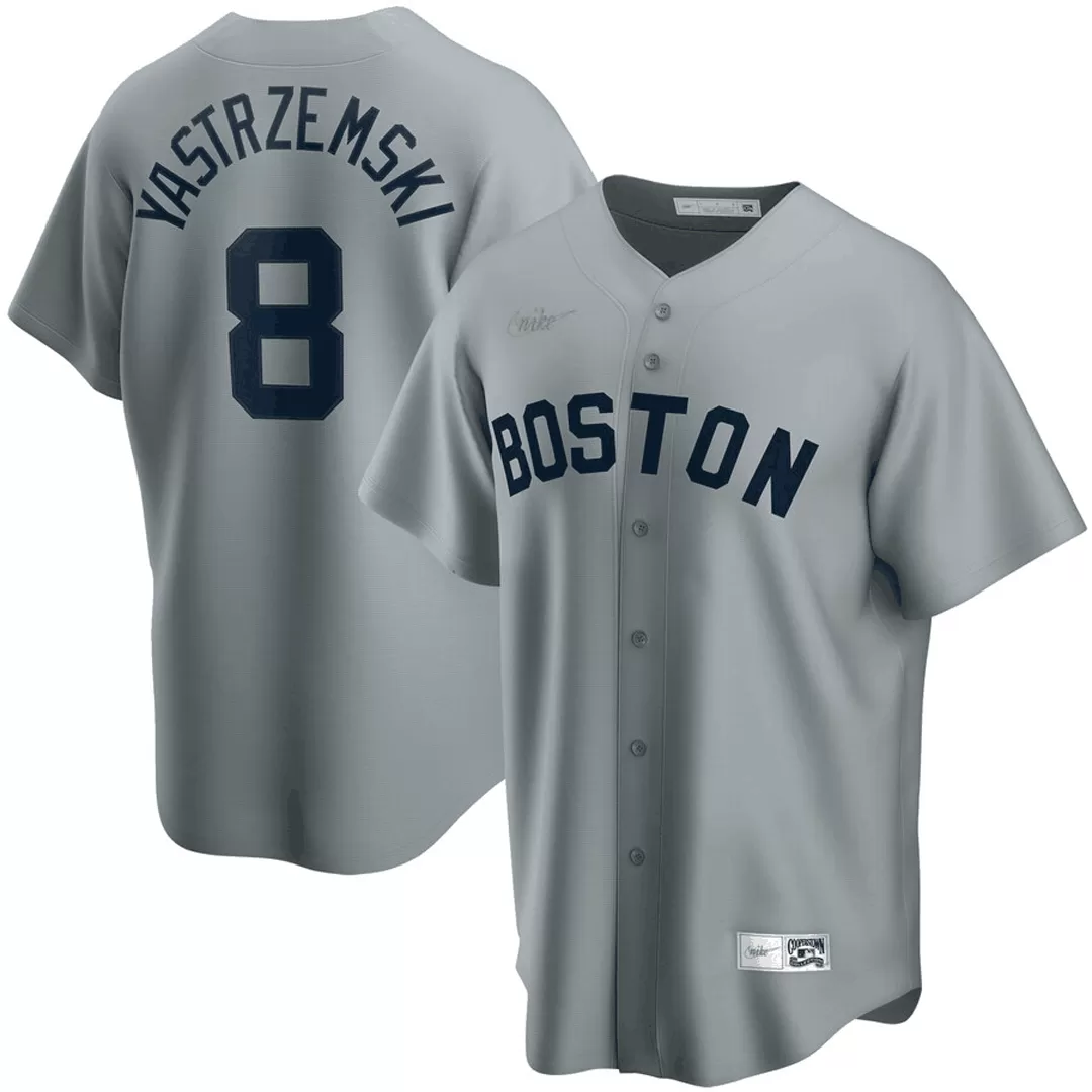 Men's Boston Red Sox Nike Navy Cooperstown Collection Logo T-Shirt
