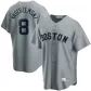 Men Boston Red Sox Carl Yastrzemski #8 Grey Replica Jersey - thejerseys