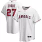 Men Los Angeles Angels Mike Trout #27 Home White Replica Jersey - thejerseys