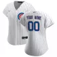 Women Chicago Cubs Home White&Royal Custom Replica Jersey - thejerseys