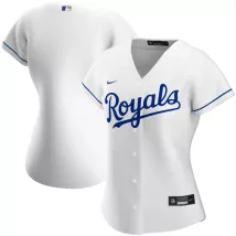 Women's Kansas City Royals Nike White 2020 Home Replica Jersey - thejerseys