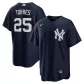 Men New York Yankees Gleyber Torres #25 Navy Alternate Replica Jersey - thejerseys