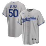 Men's Los Angeles Dodgers Mookie Betts Nike Gray Alternate Replica Team Jersey