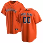 Men's Houston Astros Nike Orange Alternate 2020 Replica Custom Jersey - thejerseys