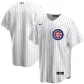 Men Chicago Cubs Home White&Royal Replica Jersey - thejerseys