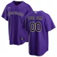Men's Colorado Rockies Nike Purple 2020 Alternate Replica Custom Jersey - thejerseys
