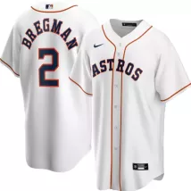 Men's Houston Astros Alex Bregman #2 Nike White Home 2020 Replica Jersey - thejerseys