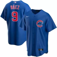 Men's Chicago Cubs Javier Baez #9 Nike Royal Alternate Player Jersey - thejerseys